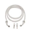 Eyglajdd 1 Piece Glasses Chain Women's Acrylic Beads, White