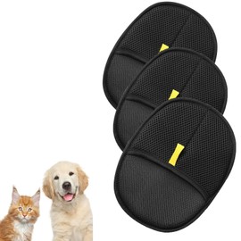 (3PCS) Pet Hair Remover Glove, 2025 New Efficient Grooming Gloves for Pet Hair, Pet Hair Remover Gloves for Dog & Cat, Reusable Pet Hair Remover Glove for Washing, Deshedding, Grooming