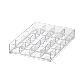 Like-it | MX-T10 | System Tray | Stackable Organizer | Drawer Organizer | A6 | 20 Divide |4.53" × 6.06" × 1.18" | Clear |