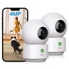 AOSU 4MP Security Camera Indoor - 2.5K Baby Monitor Pet