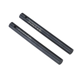 FOSTAR Outdoors 3/8 x 4 Inches Drilled Ferro (Ferrocerium) Rods，Flint Steel Magnesium Survival Fire Starter, with Toggle Lanyard Hole (2PCS)