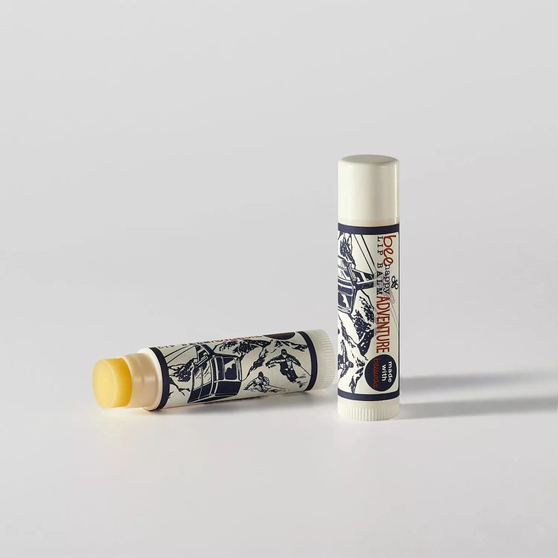 BeeHappy Smooth Lip Balm "Ski" Peppermint, Natural