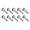 100Pcs Button Head Socket Caps Screws M4 Galvanized Steel for