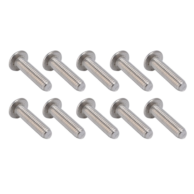 100Pcs Button Head Socket Caps Screws M4 Galvanized Steel for
