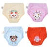 4Pcs Anti Leakage Baby Cartoon Training Pants 4 Layers Waterproof