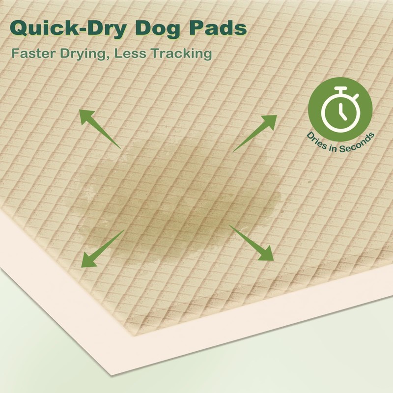 MIZOK Pee Pads for Dogs 36x36in Bamboo Dog Pee Pads,