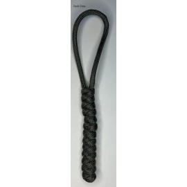 Handmade 550 Paracord Keychain ID Lanyard   USA Seller Black Color