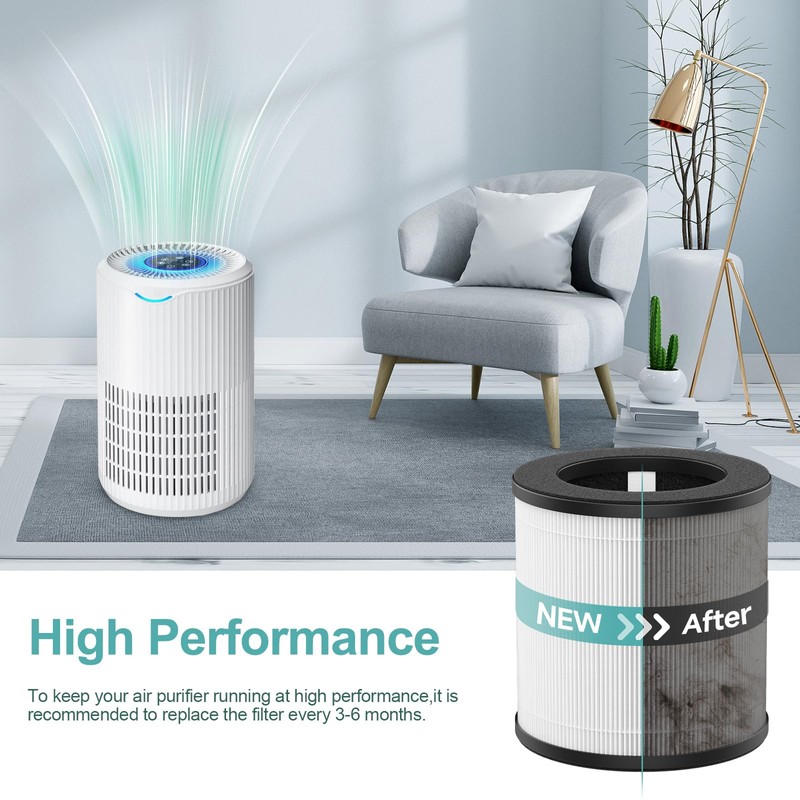 D09 Replacement Filter Compatible with Tailulu D09 Air Purifiers for