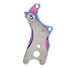 Disc Brake Adapter CNC Integrated Process Aluminum Alloy Fixed Seat Disc Brake Conversion for Mountain Road Cycling Colorful