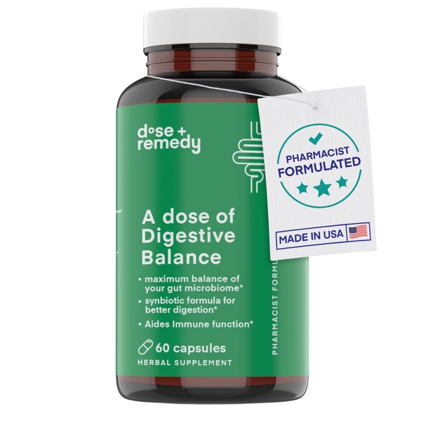 dose + remedy A dose of Digestive Balance-Gut Health Supplement-USDA-Kombucha,