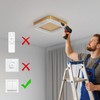 Vloitgol 10 Inch 4500K Square Modern Flush Mount Ceiling Light