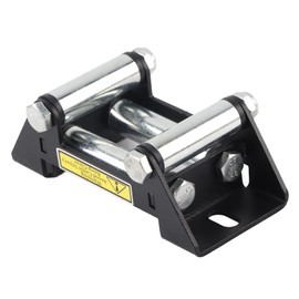 Hopoint 5 Inch Winch Roller Fairlead for Side by Side Cable Guide, 4 Way Heavy Duty Universal Mount with 125mm Hole Distance, Fit 4500 LBs, Durable and Reliable Winch Accessories for Towing Needs