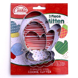 Mitten Cookie Cutter Set, 3 Piece, Stainless Steel