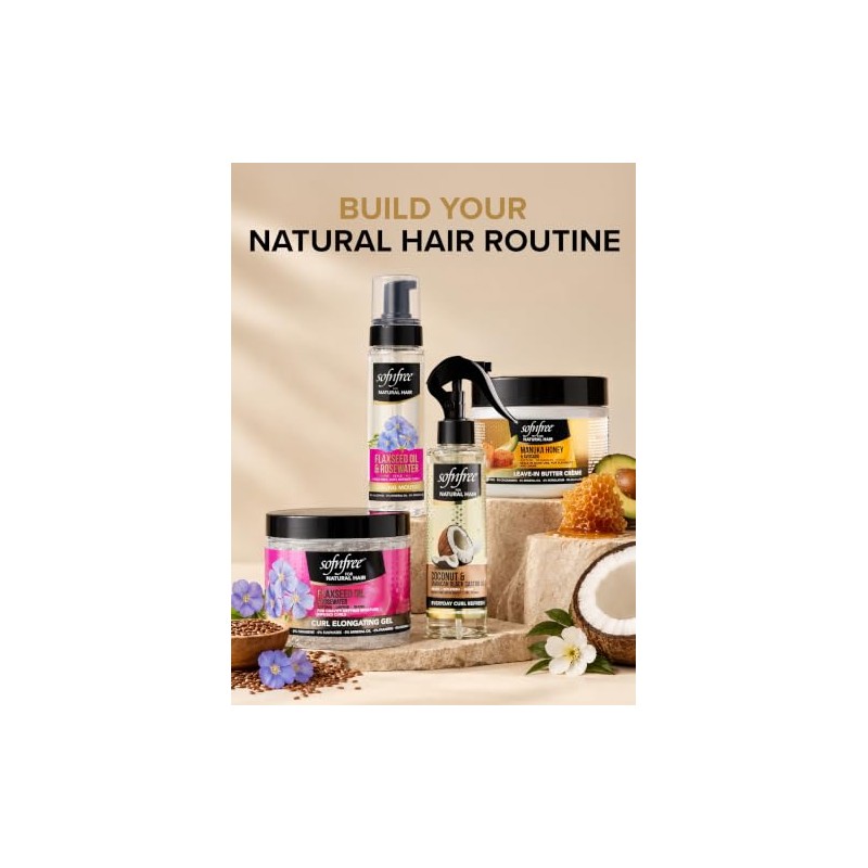 SOF N' FREE Crema Para Rizar El Cabello Natural Con