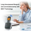 Ornin D1004 Cordless Phone for Home, ECO Technology, 1.6‘’ Amber
