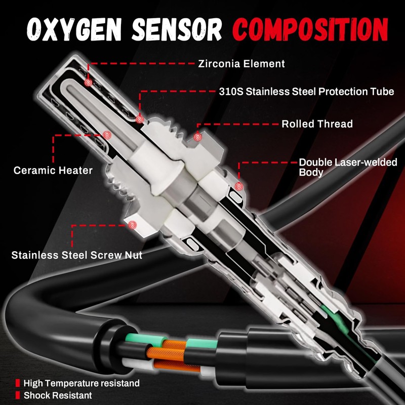 2Pcs 234-5038 234-4490 O2 Oxygen Sensor Upstream Downstream Compatible with