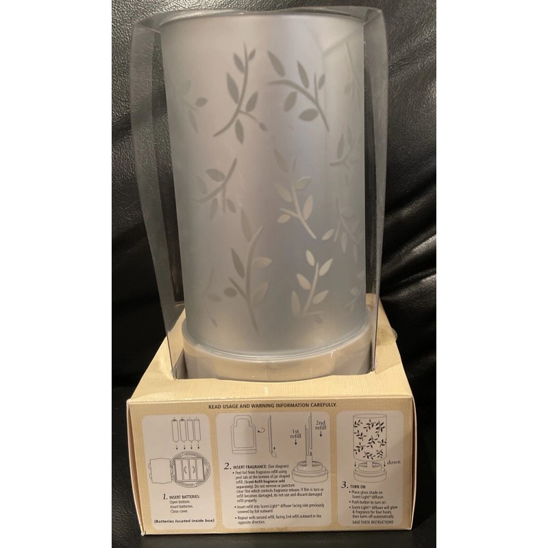 YANKEE CANDLE ScentLight Fragrance Diffuser Cordless LIGHTS RARE 2011 SILVER