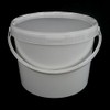 16 Litre Airtight Food Grade White Catering Mixing Plastic Buckets with Lid – Heavy Duty Industrial Catering Kitchen Quality