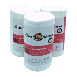 Paquete de 3 Rollos de Filtros de Bambú Dana Banana para Pañales Ecológicos de 100 Hojas de 18x28cms C/U. Hipoalergénicos – Antibacteriales – Sin Olores ni Residuos Químicos