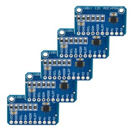 ADS ADC 1115 Module - (16-Bit) 4 Channel Analog to Digital Converter for Arduino & Raspberry Pi - Development Board Module (Pack of 5)