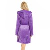 U2SKIIN Women Hooded Plush Robe, Short Womens Fleece Robes With