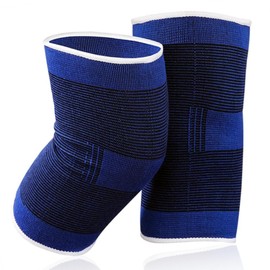 JUSDIQIR Knee Brace 2 Pack Knee Pads, 1 Pair Knee Braces Compression Sleeves For Women Men, Knee Protector for Knee Pain Joint Protect Knee Support For Sport Running Fitness Football Basketball (Blue)