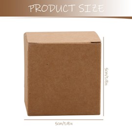Tabanzhe 12 pieces small box mailing box postal small parcel 5 X 5 X 5 cm brown cardboard box, small items, toys, stationery and gift boxes, suitable for business, mailing, storage or gift giving