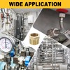 sourcing map 4Pcs G1/4 Male x G1/8 Female Brass Reducer