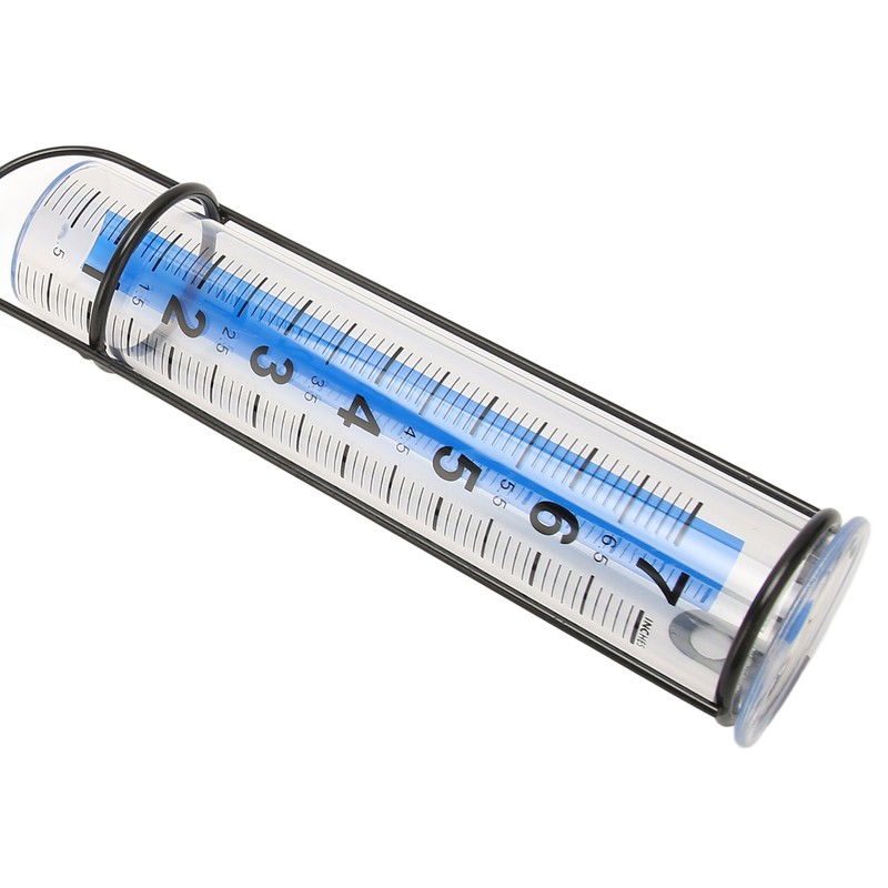 Rain Gauge 7 Inch Capacity Detachable Rain Measuring Gauge with