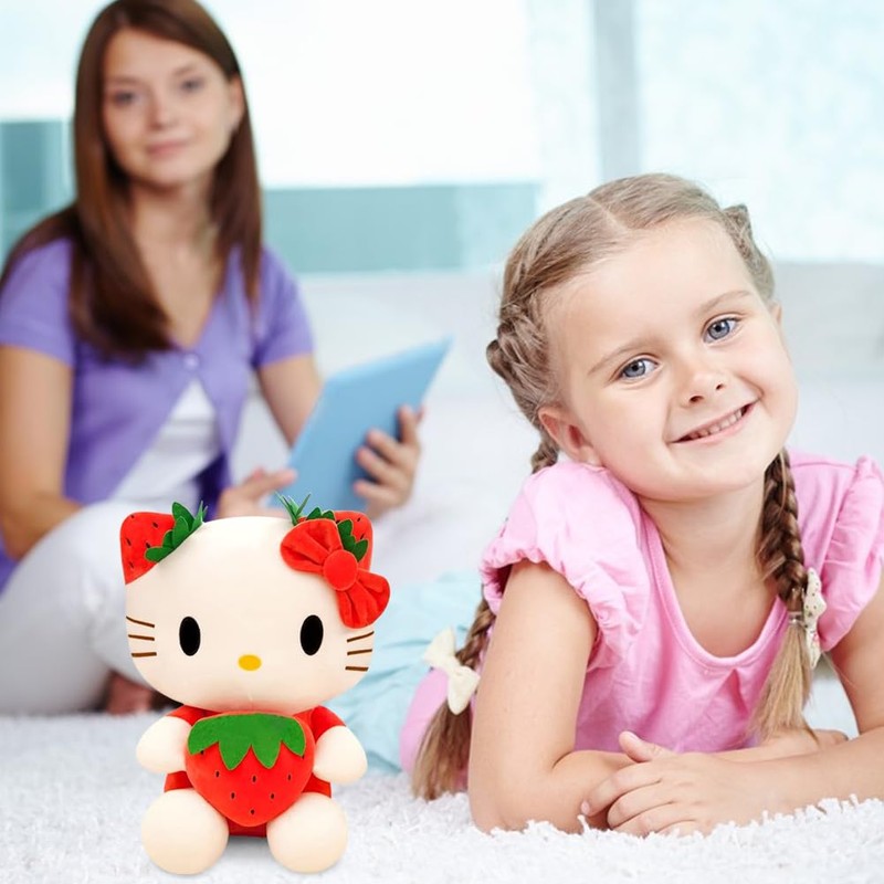 LGQHCE Hellokiitty Plush Doll, Hellokiitty Plush Toy Figure Soft Stuffed
