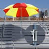 MOLIGOU Deck Umbrella Clamp, Patio Balcony Umbrella Stand Clip, Parasol