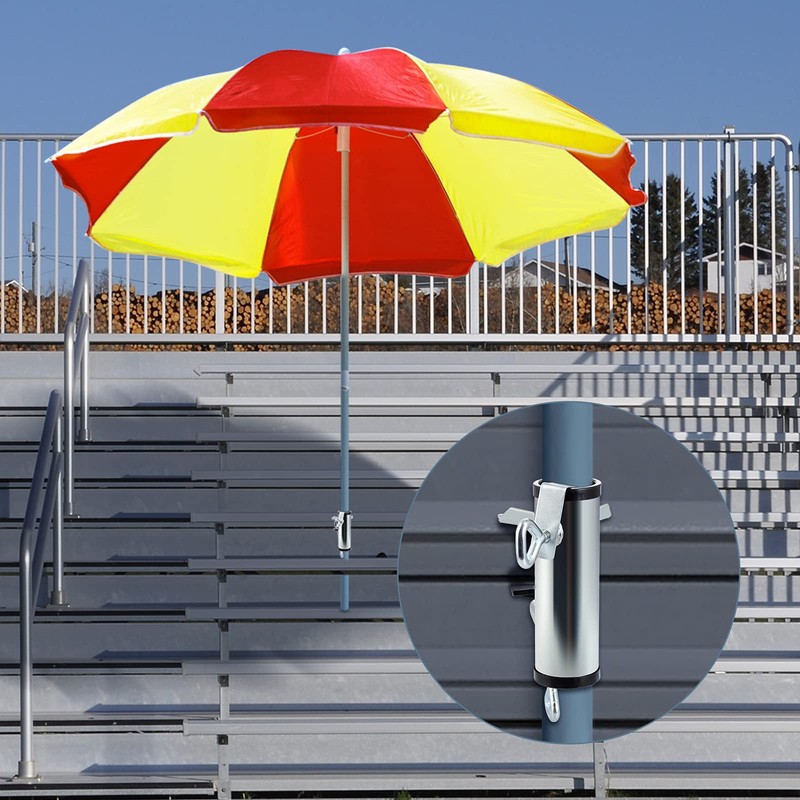 MOLIGOU Deck Umbrella Clamp, Patio Balcony Umbrella Stand Clip, Parasol