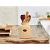 Fyne-Finds Ceramic Cream Utensils Holder Cutlery Storage Pot with Handles