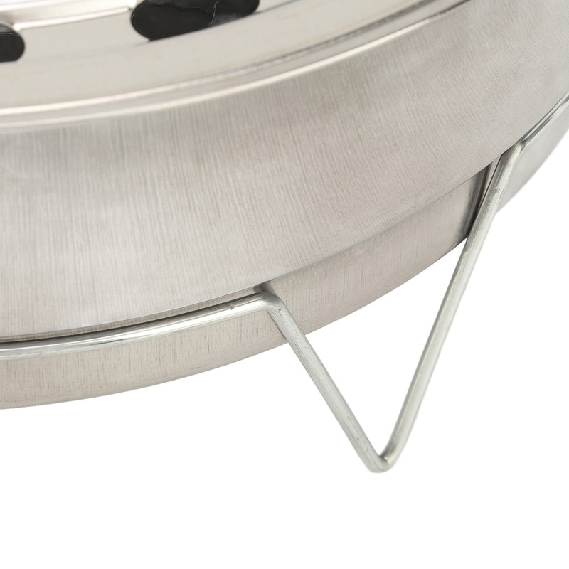 Portable Round Barbecue Charcoal Grill Multifunctional Compact Charcoal Stove for