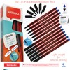 NATARAJ Classic Fine Point BLUE Ballpoint Pens (12 x 0.7mm