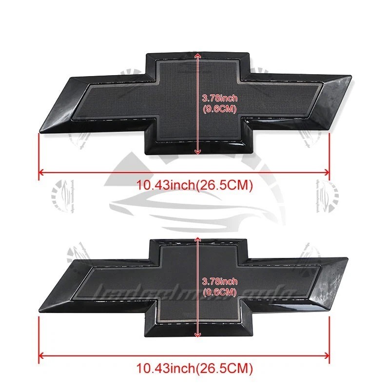 Unbranded For Silverado 1500 2500HD 3500HD Black Grille & Rear