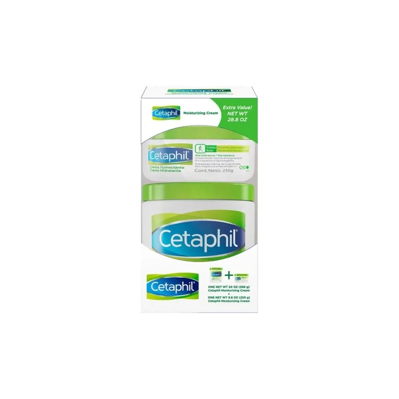 Cetaphil Paquete Crema Hidratante 566g 250g Piel Seca