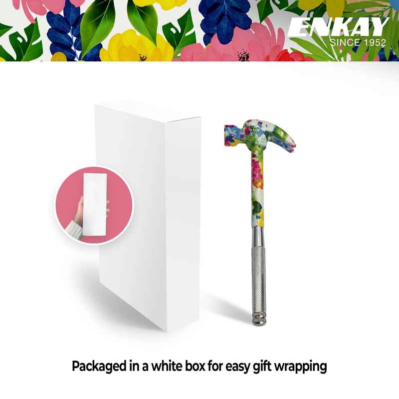ENKAY - 6 in 1 Floral Hammer and Screwdriver, Multifunction