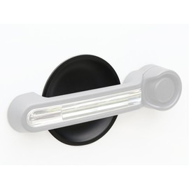 Hooke Road Matte Black Door Handle Recess Guard for 2007-2018 Jeep JK Wrangler Unlimited 4-Door - 5PCS