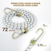 3 Pack 72-Inch Long Bungee Cords, Heavy Duty Bungee Straps