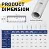 haisstronica Non Insulated Butt Connectors Kit, 100pcs Tinned Copper Uninsulated