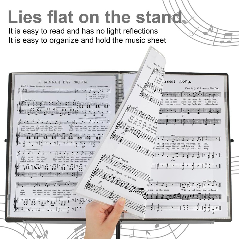 Music Folder, Sheet Music Organizer Binder for Sheet Music RNSXYAT