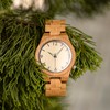 BOBO BIRD Men's Bamboo Wooden Watch Number Scale Quartz Wrist