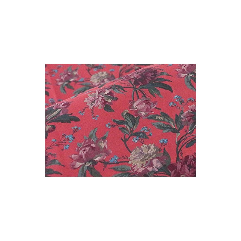 DDintex Decadent Blooms Red 45x45cm [With Liberty Print]
