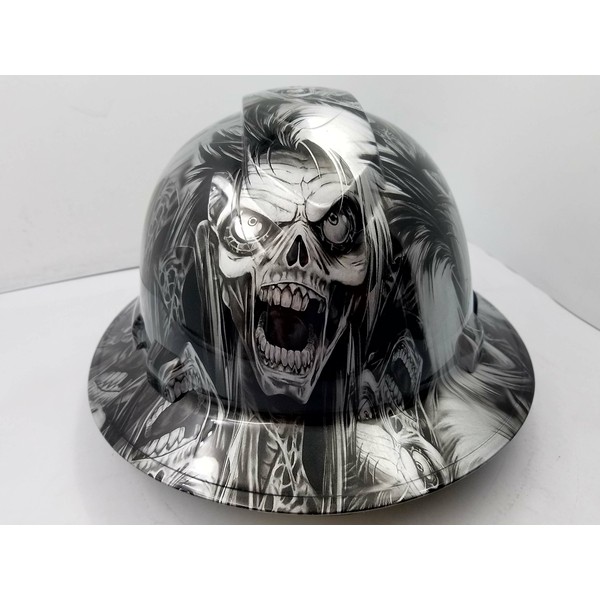 Wet Works Imaging Customized Pyramex Full Brim Black n Silver
