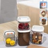 Food Storage Container Leakage Proof Airtight Food Organizer with Push