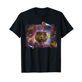 Scottish Fold Cat Comet Shirt T-Shirt for Men Women Girls Kids