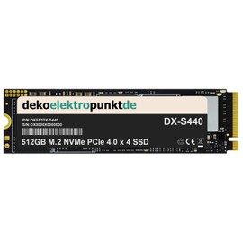 dekoelektropunktde 512GB M.2 NVMe Gen4 SSD Hard Drive Suitable for Fujitsu Esprimo K558/24, Alternative Replacement Part 2280 PCIe 4.0 x 4