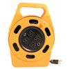 Woods 2801 Extension Reel with Four 3-Prong Power Outlets; Heavy