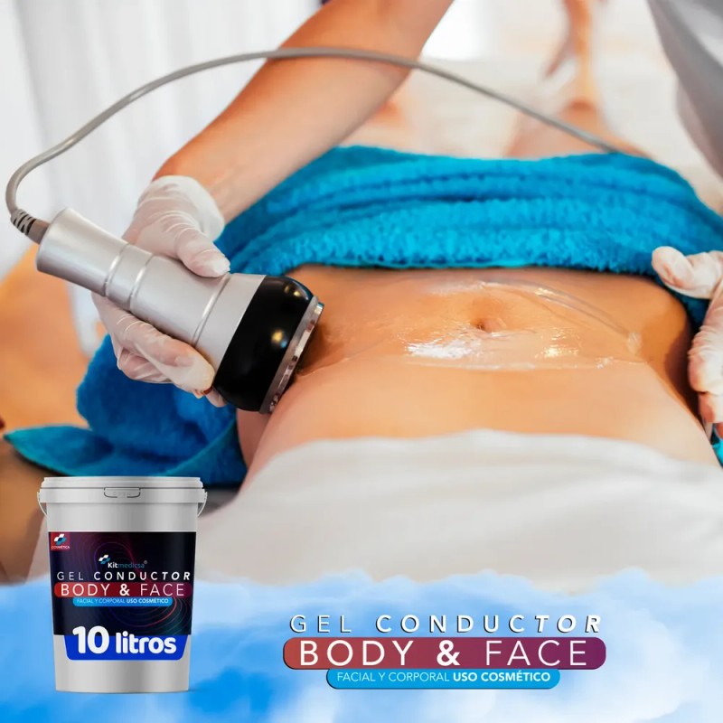 Gel Conductor Body/face Conductor P/ Aparatologia 10 Litros